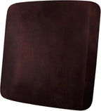 Leather Look Couch Cushion Covers Sofa Seat Slipcovers Sets Couches Furniture Protector for Sectional Armchair Loveseat Pets Kids Stretch Spandex Fabric (1 Cushion Armchair, Burgundy)