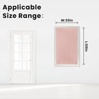 Self Adhesive Blackout Curtains- Stick on Curtains Shades Window Blinds Curtains No Rod Needed Easy to Hang Curtain, Use for Bedroom, Living Room,Roman Shades, 35" W X 59" L, Pink, 1 Panel