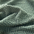 Sofa Covers Couch Covers for Sofa Pet Friendly Couch Cushion Covers Universal Sofa Covers Washable Stretch Slipcovers for Sectional Sofa (Texture Green,Chaise Cover)