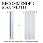 NICETOWN Room Darkening Curtain Panels for Bedroom, Easy-Care Solid Thermal Insulated Room Darkening Draperies/Drapes (Greyish White, 2 Panels, 34 by 84)