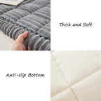 Couch Cover for Dogs Washable, Fuzzy Pet Couch Covers for 3 Cushion Sofa Pet Friendly, Non Slip Sofa Cover (Blue-Grey, 35" x 70.9"/90 x 180cm)