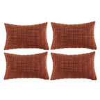 Fancy Homi 4 Packs Decorative Throw Pillow Covers for Living Room Couch Bed, Modern Farmhouse Boho Home Décor Accent Cushion Case, 20" x 12", Neutral