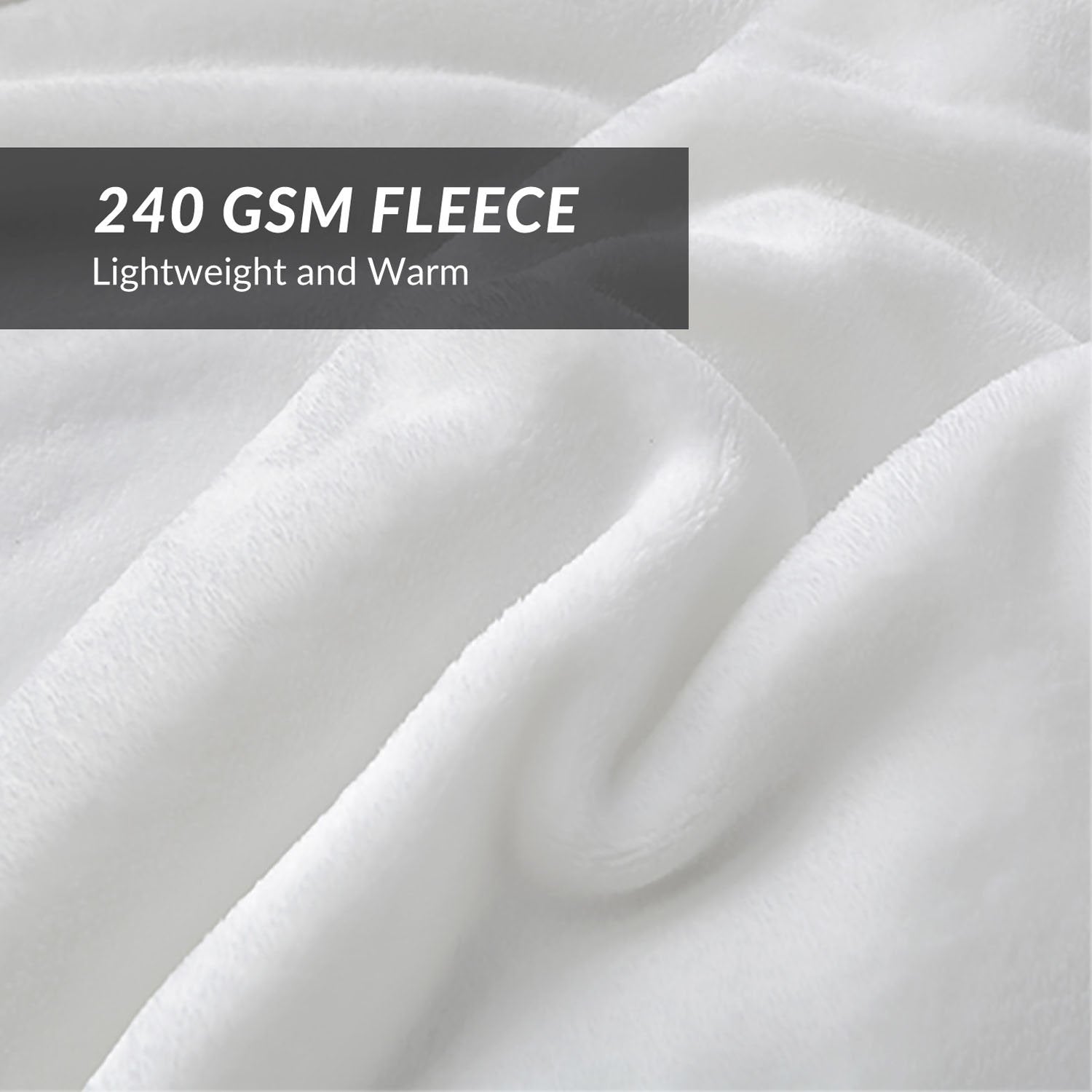 Bedsure GentleSoft White Fleece Throw Blanket - Mothers Birthday Gifts for Women 300GSM Blankets for Couch, Sofa, Bed, Soft Lightweight Plush Cozy Throws for Toddlers, 50x60 inches