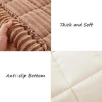 Couch Cover for Dogs Washable, Fuzzy Pet Couch Covers for 3 Cushion Sofa Pet Friendly, Non Slip Sofa Cover (Dark Brown, 27.6" x 70.9"/70 x 180cm)