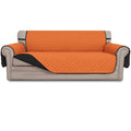 Easy-Going Reversible Couch Cover, 3 Cushion Sofa, Large, Orange/Black