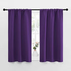 NICETOWN Kitchen Curtains Blackout Drapes & Curtains, Energy Smart Window Treatment Curtain Panels for Bedroom (Royal Purple, 34 in x 45 in (W x L), Set of 2)