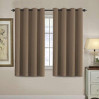 H.VERSAILTEX Blackout Curtain for Living Room Thermal Insulated Window Treatment Curtain 54 inch Length Energy Saving Solid Grommet Top Blackout Drape, One Panel, Macchiato, 52" W x 54" L