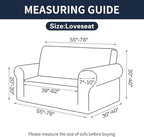 Cupuamon 2026 New Stretch Loveseat Sofa Slipcovers Couch Cover for 2 Cushion Furniture Protector Sofa Covers with Elastic Bottom Jacquard Fabric Small Checks for Pets, Kids - Dark Red