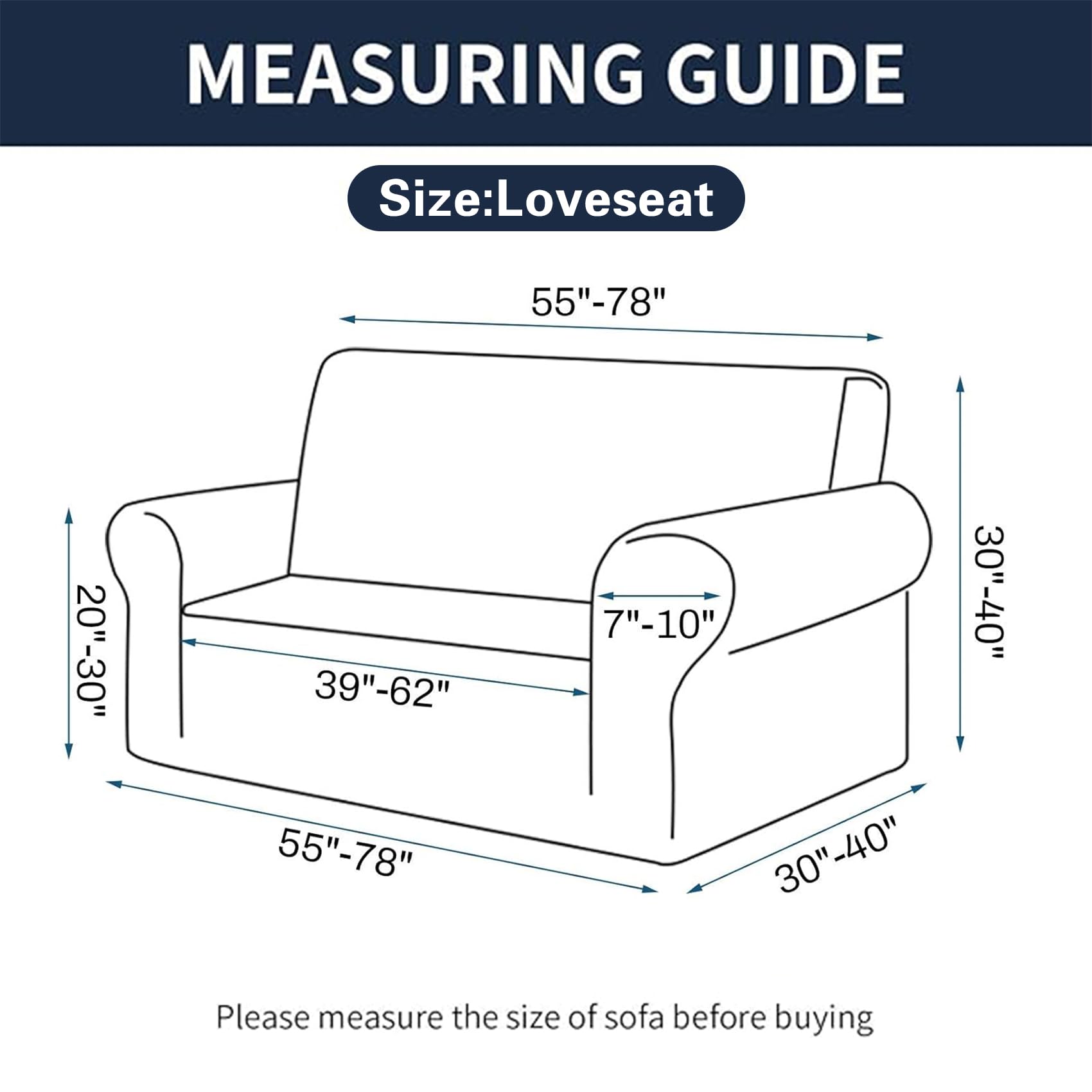 Cupuamon 2026 New Stretch Loveseat Sofa Slipcovers Couch Cover for 2 Cushion Furniture Protector Sofa Covers with Elastic Bottom Jacquard Fabric Small Checks for Pets, Kids - Hunter