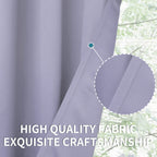 BGment Room Darkening Curtains 72 Inches Long - Grommet Thermal Insulated Drapes Window Treatment Curtains for Bedroom, 2 Panels, 52 x 72 Inch, Lavander