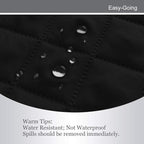Easy-Going Reversible Loveseat Couch Cover for 2 Cushion Couch Sofa Cover for Dogs Water Resistant Furniture Protector with Foam Sticks Elastic Straps for Pet (Loveseat, Black/Black)