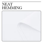 NICETOWN White Window Curtain Panels - 50% Light Blocking Curtains for Bedroom & Dining Room Window (Set of 2, 42 inches x 63 inches)