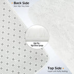 Amearea Premium Soft Fluffy Rug Modern Shag Carpet, White 5.3x7.5 Feet