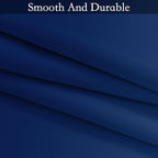 SimpleHome Ombre Room Darkening Curtains for Bedroom, Gradient Royal Blue to Grey White Light Blocking Thermal Insulated Grommet Window Curtain/Drapes for Living Room,2 Panels, 52x84 inches Length