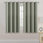H.VERSAILTEX Light Blocking Curtain for Bedroom/Living Room, Energy Efficient Thermal Insulated Grommet Window Panel Curtains for Bedroom/Living Room, Light Sage, 52 by 63 inch Long, One Panel
