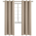 BGment Sand Room Darkening Curtains 84 Inch for Living Room - 2 Panels