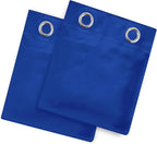 LEMOMO Blackout Curtains 66 x 54 Inch Long Royal Blue Curtains Set of 2 Panels Room Darkening Curtains for Bedroom and Living Room
