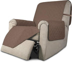 Easy-Going Reversible Couch Cover, Recliner 22 in, Brown/Brown