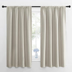 NICETOWN Blackout Curtains for Living Room, Darkening Window Curtain Panels, Easy-Care Solid Thermal Insulated Draperies/Drapes for Daughter Room (Natural, 2 Panels, 42 by 63)