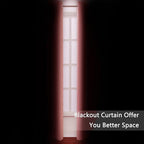 LEMOMO Blackout Curtains 52 x 84 inch/Coral Curtains Set of 2 Panels/Thermal Insulated Room Darkening Bedroom Curtains