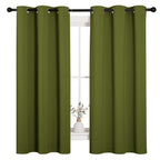 NICETOWN Grey Blackout Curtains for Bedroom 42" Wide x 63" Long 2 Panels