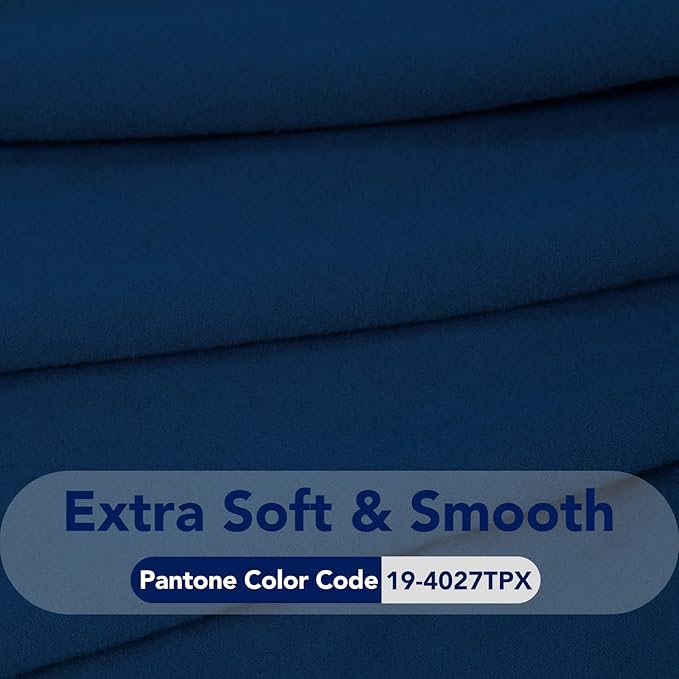 PureFit Stretch Oversized Couch Covers Fleece Sofa Slipcovers Navy