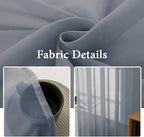MIULEE 2 Panels Solid Color Sheer Window Curtains Elegant Window Voile Panels/Drapes/Treatment for Bedroom Living Room (54X63 Inches Dark Grey)