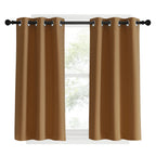 NICETOWN Window Curtains Blackout Drapes, 1 Pair, 34 by 40-inch, Gold Brown, Thermal Insulated Decorative Blackout Curtains/Draperies for Laundry