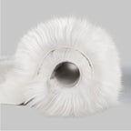 CIICOOL Faux Fur Rug White Fluffy Area Rugs for Bedroom, Thick Fuzzy Shag Rug Furry Bedside Nursery Rug for Living Room Plush Indoor Floor Carpet for Kids Room Teen Dorm, 3x5 ft