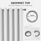 Joydeco Door Curtain Blackout Curtains for Doorway Privacy Closet Drapes