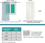 BGment Sage Green Linen Semi Sheer Curtains for Living Room 63 Inch Length - Light Filtering Drapes for Bedroom Dining Natural Rustic Spring Decorative Rod Pocket Lightweight, 2 Panels, 52 X 63 Inch
