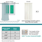 BGment Light Grey Linen Semi Sheer Curtains 63 Inches Long for Living Room - Rod Pocket Light Filtering Window Drapes Natural Textured for Bedroom Lightweight Rustic, 2 Panels Set, 52 X 63 Inch