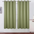 LEMOMO Sage Green Thermal Blackout Curtains/52 x 72 Inch/Set of 2 Panels Room Darkening Curtains for Bedroom