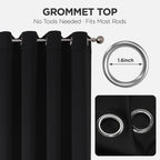 Joydeco Door Curtain Blackout Curtains for Doorway Privacy Closet Drapes