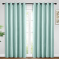 Yakamok Room Darkening Curtains 62x96 inch Length Aqua-Living Room