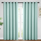 Yakamok Room Darkening Curtains 62x96 inch Length Aqua-Living Room