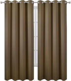 LEMOMO Blackout Curtains 52 x 108 inch/Brown Curtains Set of 2 Panels/Thermal Insulated Room Darkening Bedroom Curtains