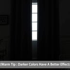 Yakamok Room Darkening Curtains 52x96 inch Length Dark Green-Living Room