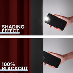 SimpleHome 100% Blackout Curtains for Bedroom,Thermal Insulated Burgundy Red Grommet Window Drapes Room Darkening Curtains for Living Room with Black Back,52 x 96 Inch,2 Panels
