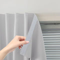 Sovtfides Blackout Curtains for Bedroom Sticky Curtain Blackout Window Cover Self Adhesive Curtains Rod No Drillng, 47" W X 96" L, Light Grey, 1 Panel