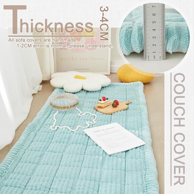 Awjcsv Couch Covers for Dogs Washable, Non Slip Sofa Protector Pet Friendly