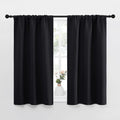 NICETOWN Black Out Curtain Panels for Kitchen - Energy Smart Decoration Thermal Insulating Blackout Drapes/Draperies for Small Window (2 Panels, 34 inches Wide by 40 inches Long)