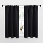 NICETOWN Black Out Curtain Panels for Kitchen - Energy Smart Decoration Thermal Insulating Blackout Drapes/Draperies for Small Window (2 Panels, 29 inches Wide by 40 inches Long)