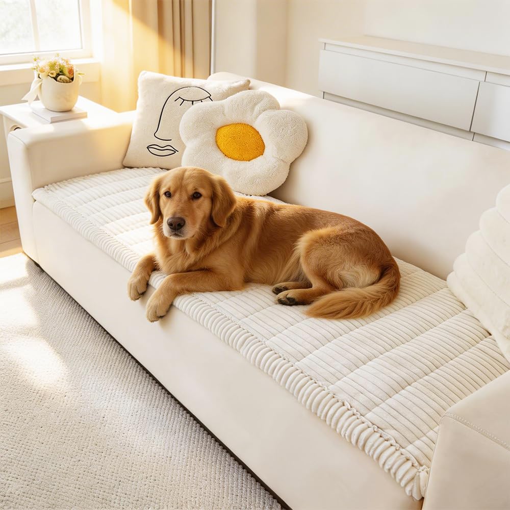 Awjcsv Couch Covers for Dogs Washable, Non Slip Sofa Protector Pet Friendly