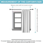 RYB HOME Short Window Curtains for Kitchen, Room Darkening Rod Pocket Drapes Decorative Privcay Backdrops Thermal Shades for Home Office Bathroom Basement, Peach Blush, W42 x L45 inch, 2 Panels