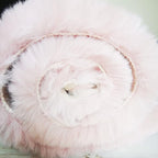 Ghouse Faux Rabbit Fur Round Rug 4ft Pink Round Rugs for Bedroom Decor Fluffy Area Rugs for Living Room, no-Shedding Carpet Sheepskin Washable Rug Rome Decor