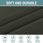 H.VERSAILTEX Blackout Curtain for Living Room Small Window Kitchen Blackout Curtains 45 inch Length Energy Saving Solid Grommet Blackout Drape, One Panel, Olive, 52" W x 45" L