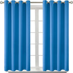 BGment Classic Blue Blackout Curtains for Bedroom 54 Inch Long - 2 Panels