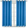 BGment Classic Blue Blackout Curtains for Bedroom 54 Inch Long - 2 Panels