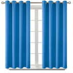 BGment Classic Blue Blackout Curtains for Bedroom 54 Inch Long - 2 Panels